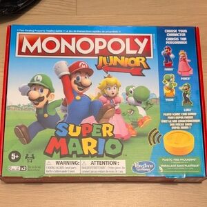 Monopoly Junior Super Mario Board Game - Red